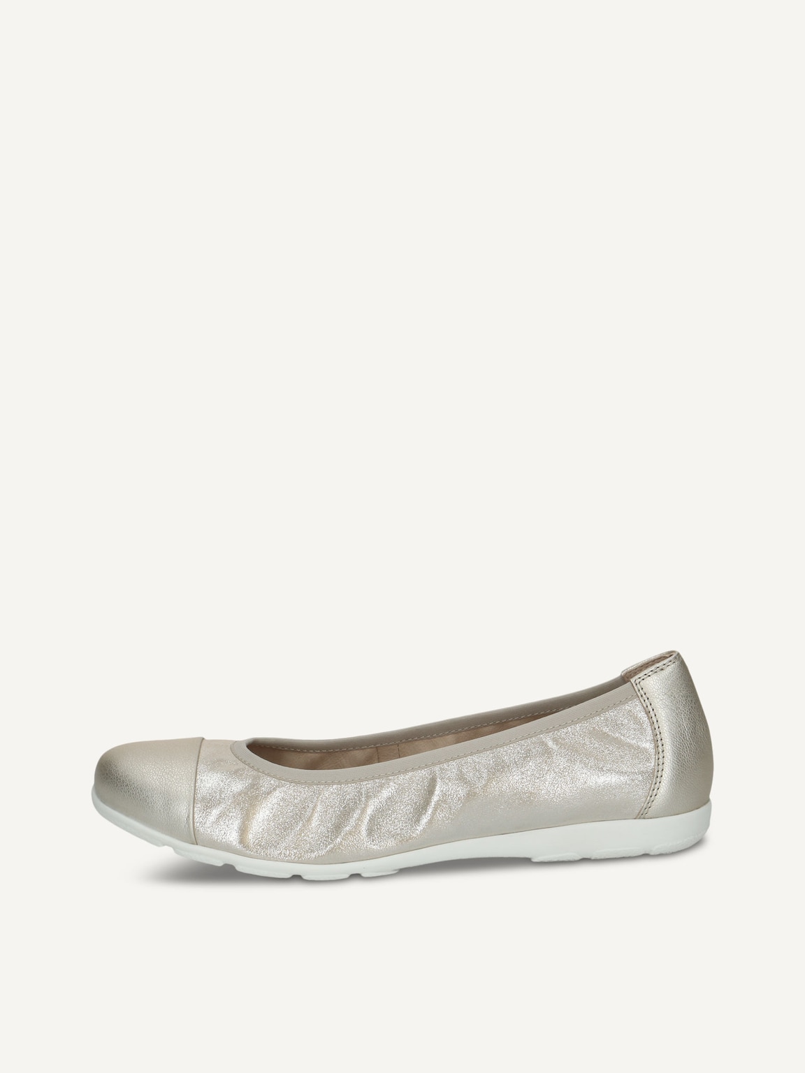 Caprice, Leather Ballerina - brown TAUPE METALLIC, image 2 of 5