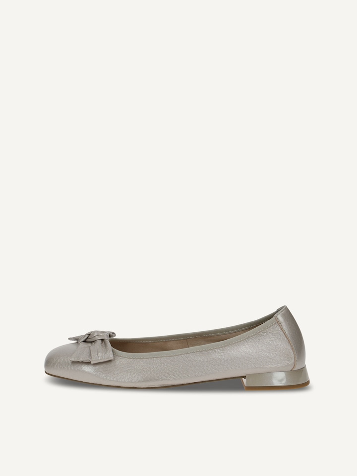 Caprice, Ballerine en cuir - gris STONE PER.DEER