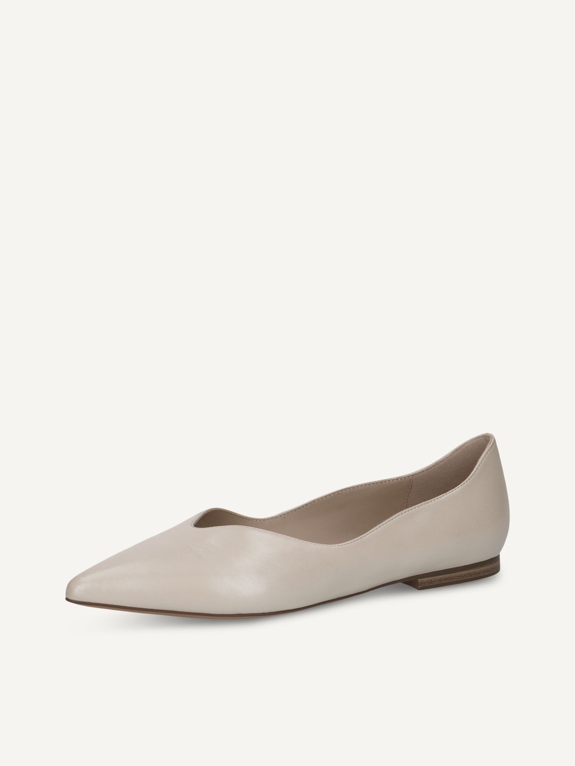 Caprice, Leather Ballerina - beige CREAM PERLATO, image 1 of 5