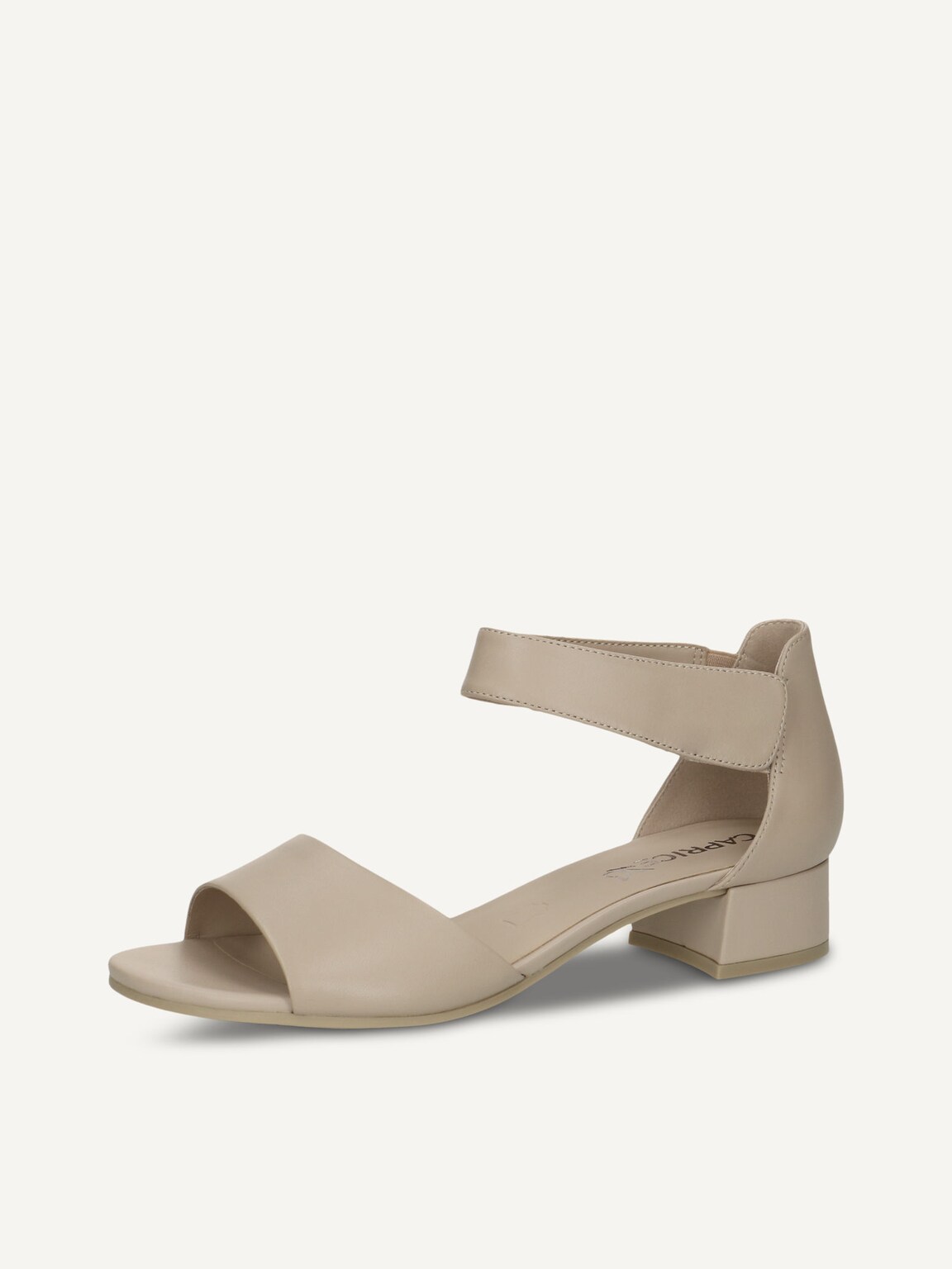 Caprice, Leather Heeled sandal - beige BEIGE NAPPA, image 1 of 10