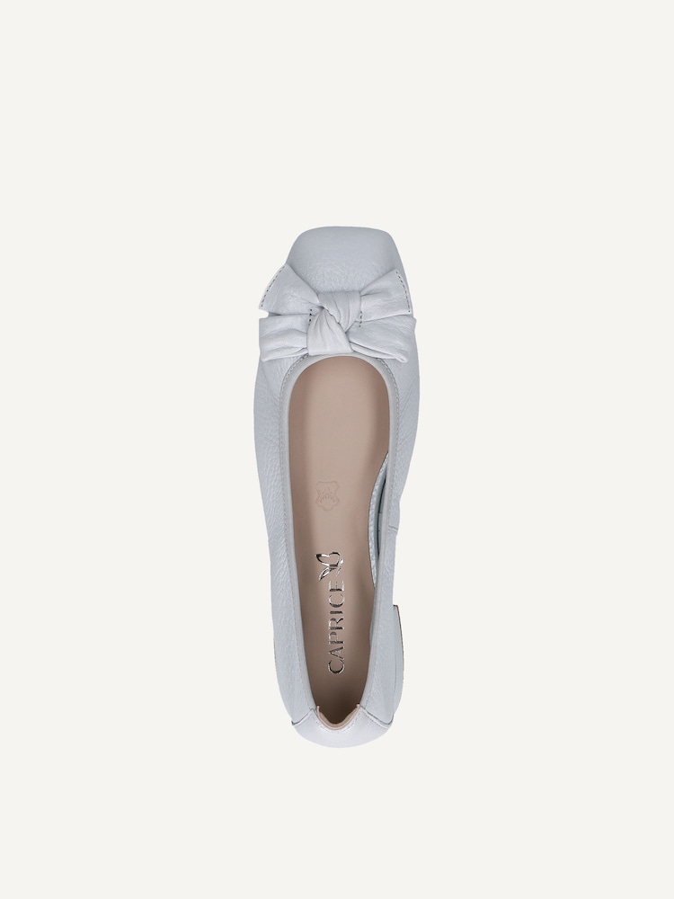 Caprice, Ballerine en cuir - bleu LT.BLUE PE.DEE, image 9 sur 11