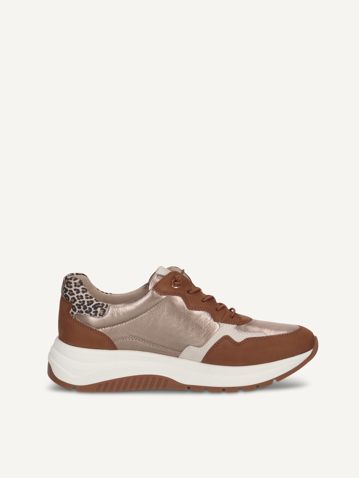 Caprice, Leather Sneaker - brown COGNAC COMB, image 4 of 6
