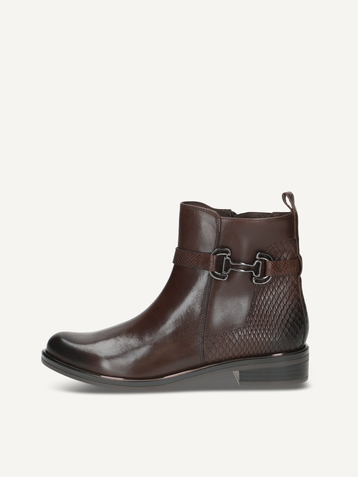 Caprice, Leather Bootie - brown DK BROWN COMB, image 2 of 5