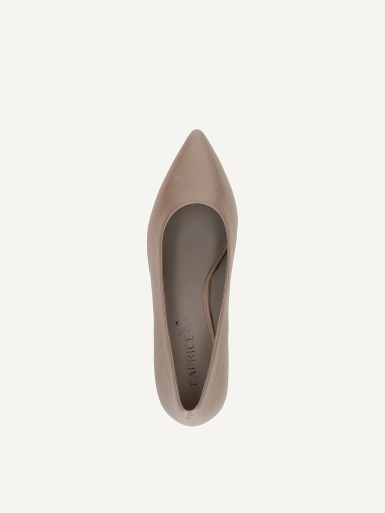 Caprice, Escarpin en cuir - beige BEIGE PERLATO, image 4 sur 5