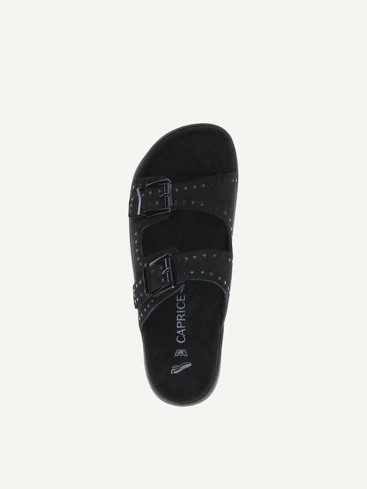 Caprice, Mule en cuir - noir BLACK SUEDE, image 4 sur 5