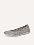 Not selected, Caprice, Leather Ballerina - white OFFWHITE/SILV.