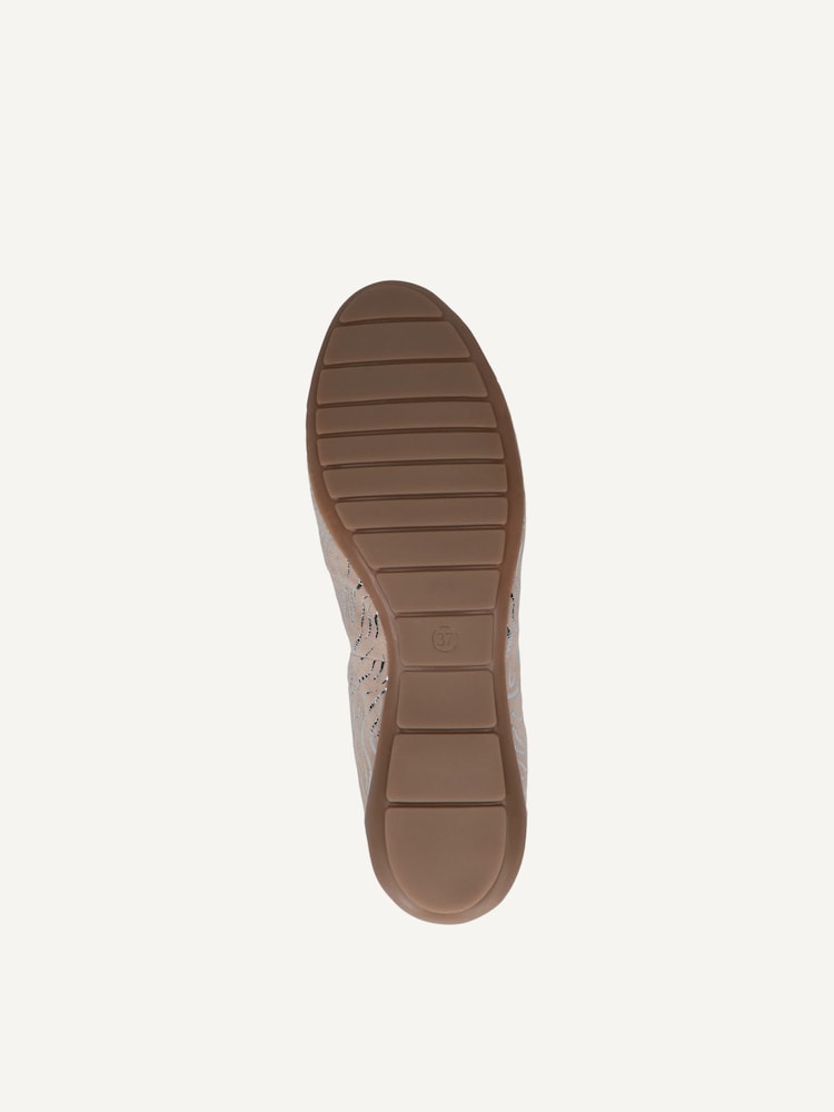 Caprice, Ballerine en cuir - beige BEIGE COMB, image 5 sur 5