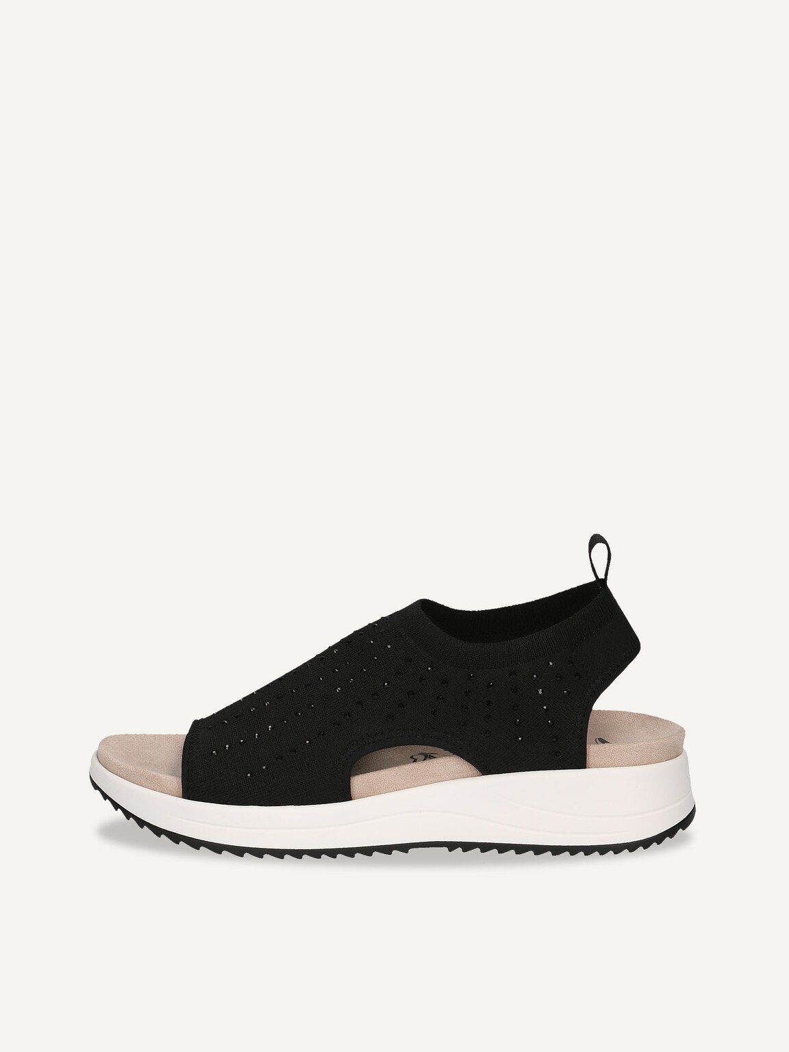 Caprice, Sandal - black BLACK KNIT, image 2 of 5