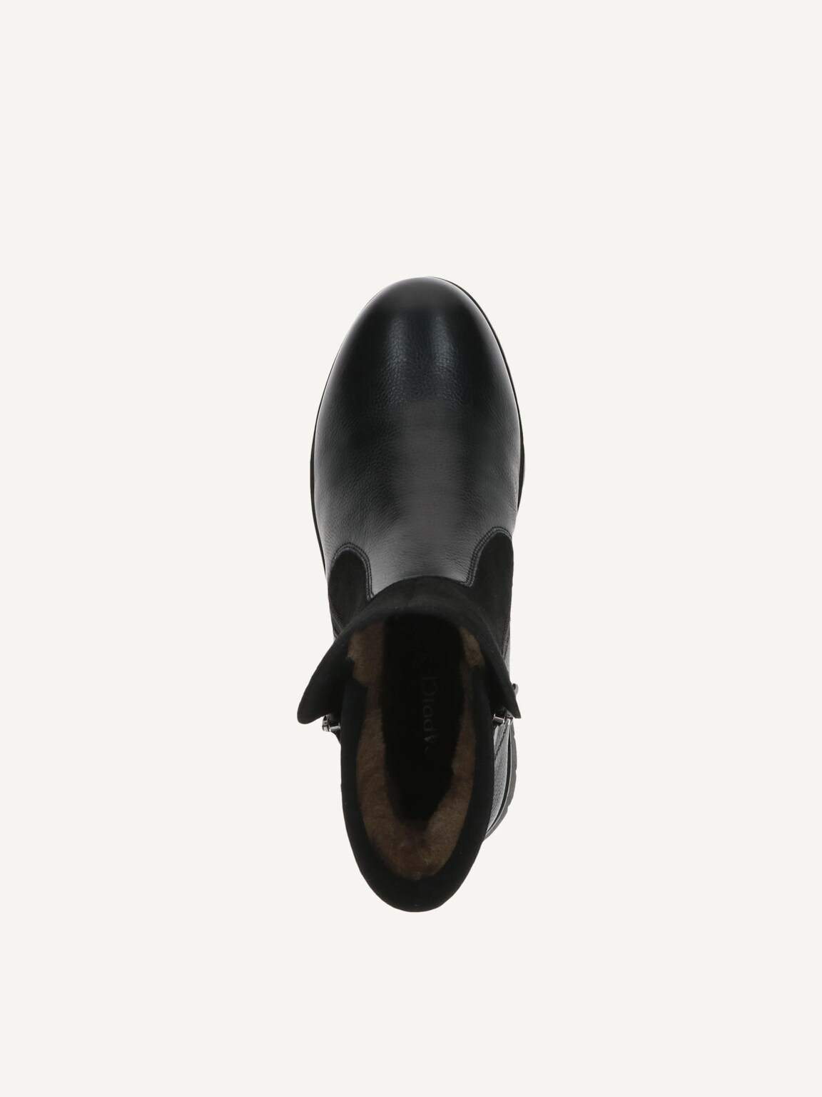 Caprice, Leather Bootie - black warm lining BLACK COMB, image 5 of 5