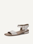 Selected, Caprice, Leather Heeled sandal - white WHITE NAPPA