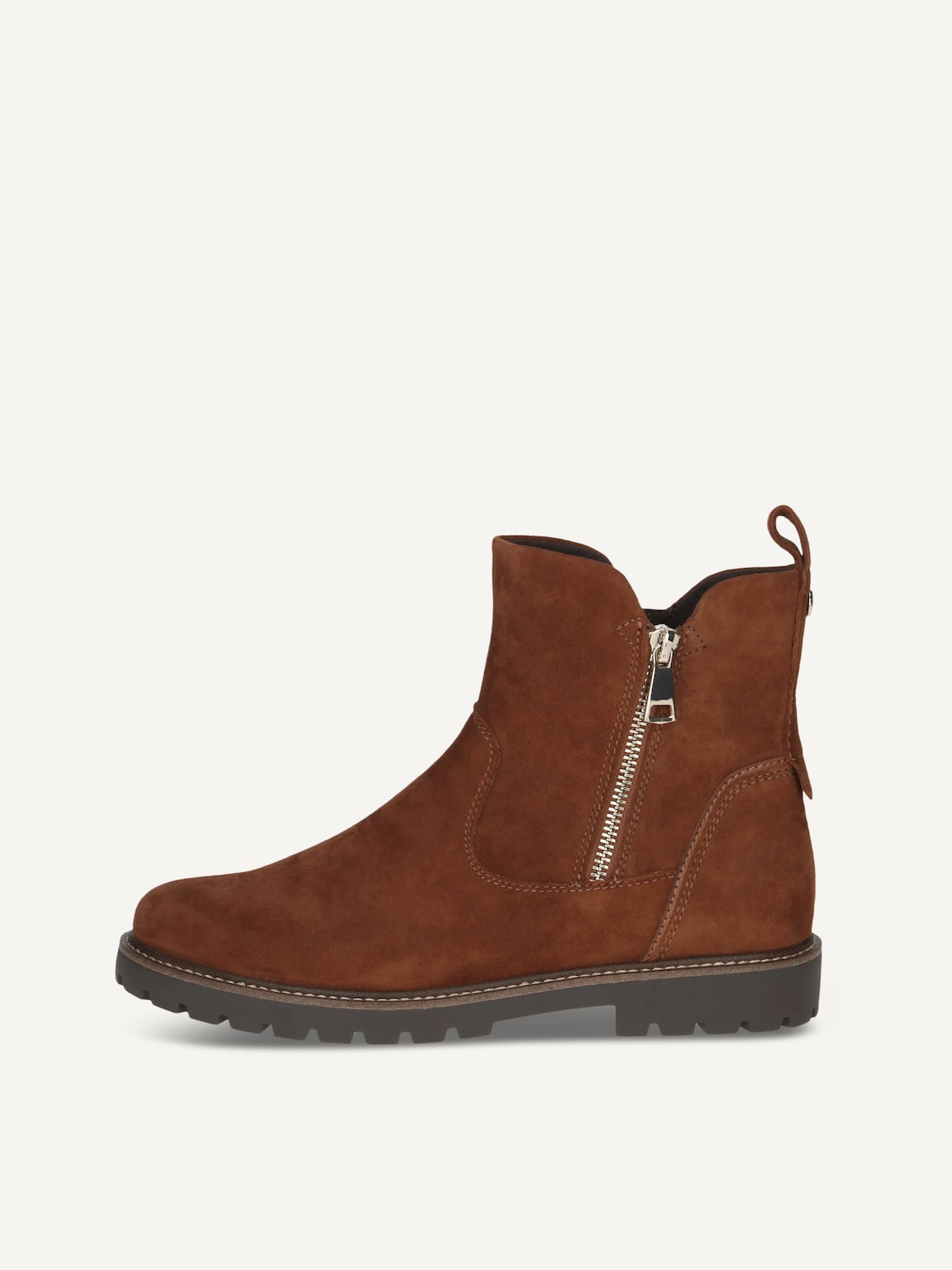 Caprice, Leather Bootie - brown COGNAC SUEDE, image 2 of 5