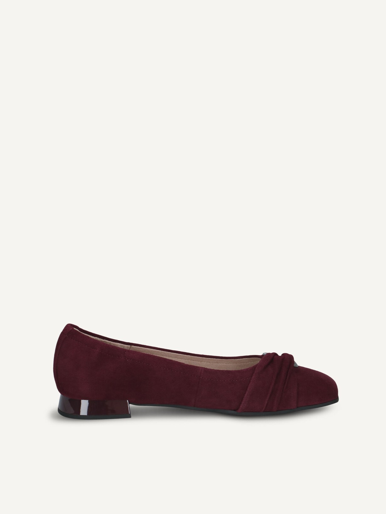 Caprice, Leather Ballerina - red BORDEAUX SUEDE, image 4 of 6