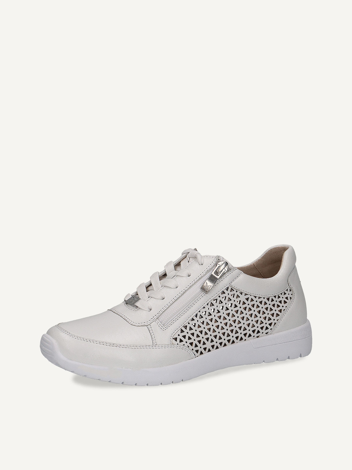 Caprice, Basket en cuir - blanc WHITE NAPPA, image 3 sur 6