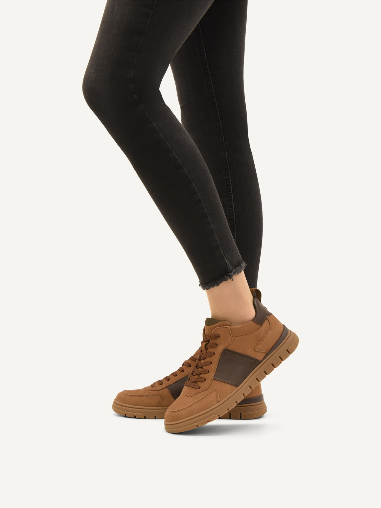Caprice, Basket en cuir - marron COGNAC COMB, image 2 sur 6