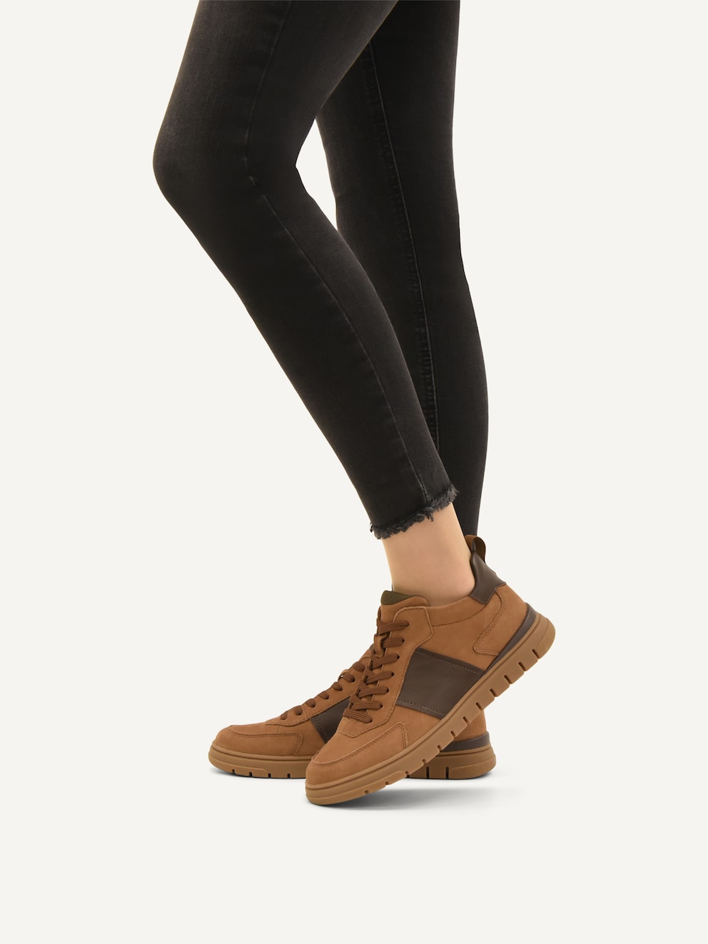 Caprice, Basket en cuir - marron COGNAC COMB, image 2 sur 6