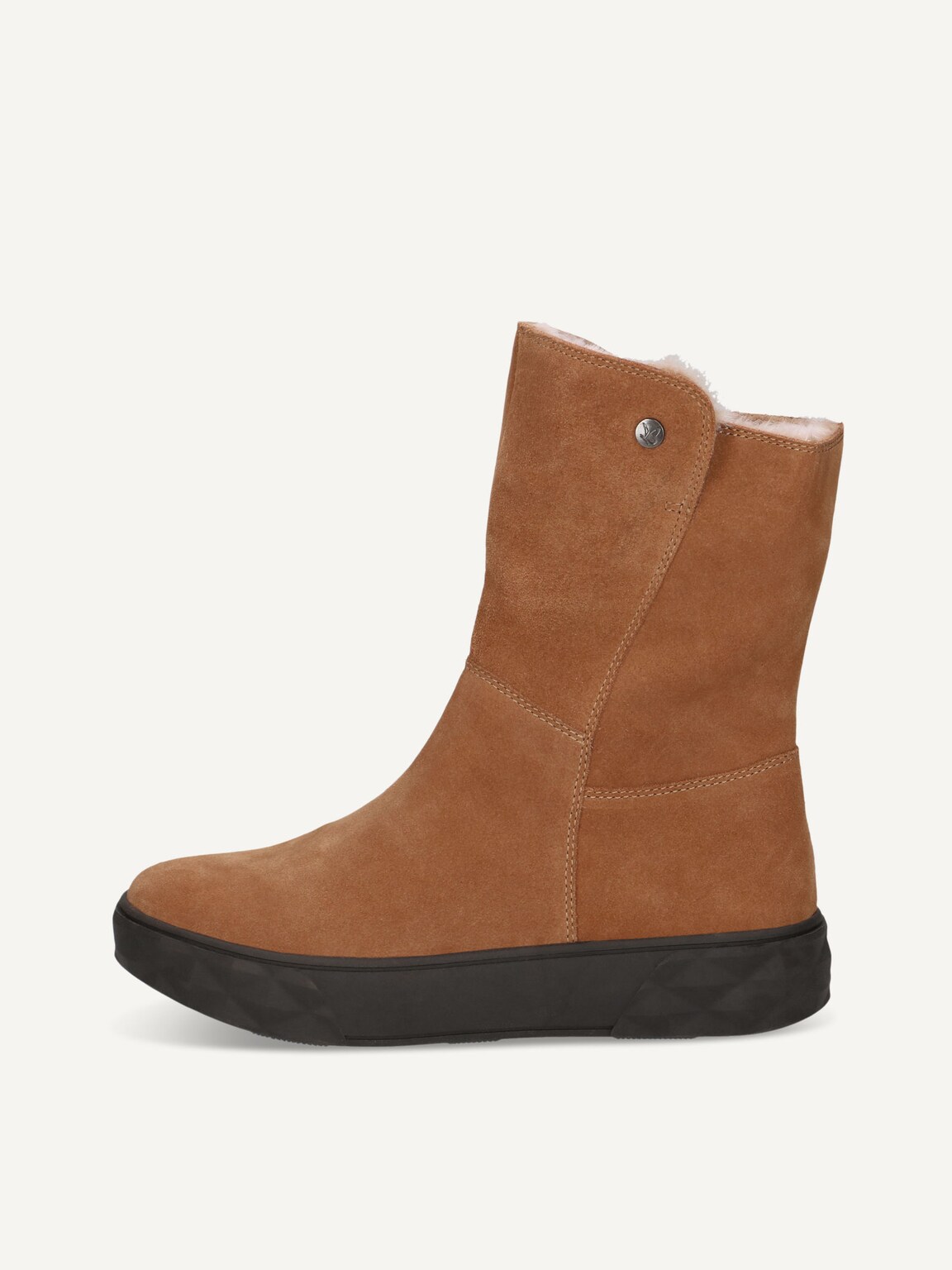 Caprice, Leather Bootie - brown warm lining COGNAC SUEDE, image 2 of 5