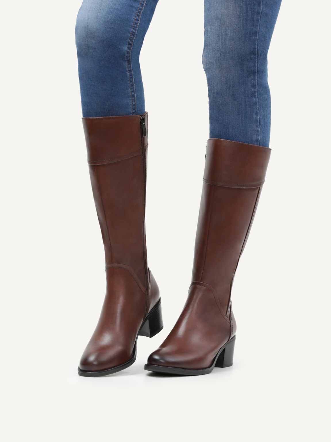 Caprice, Leather Boots - brown COGNAC NAPPA, image 2 of 6