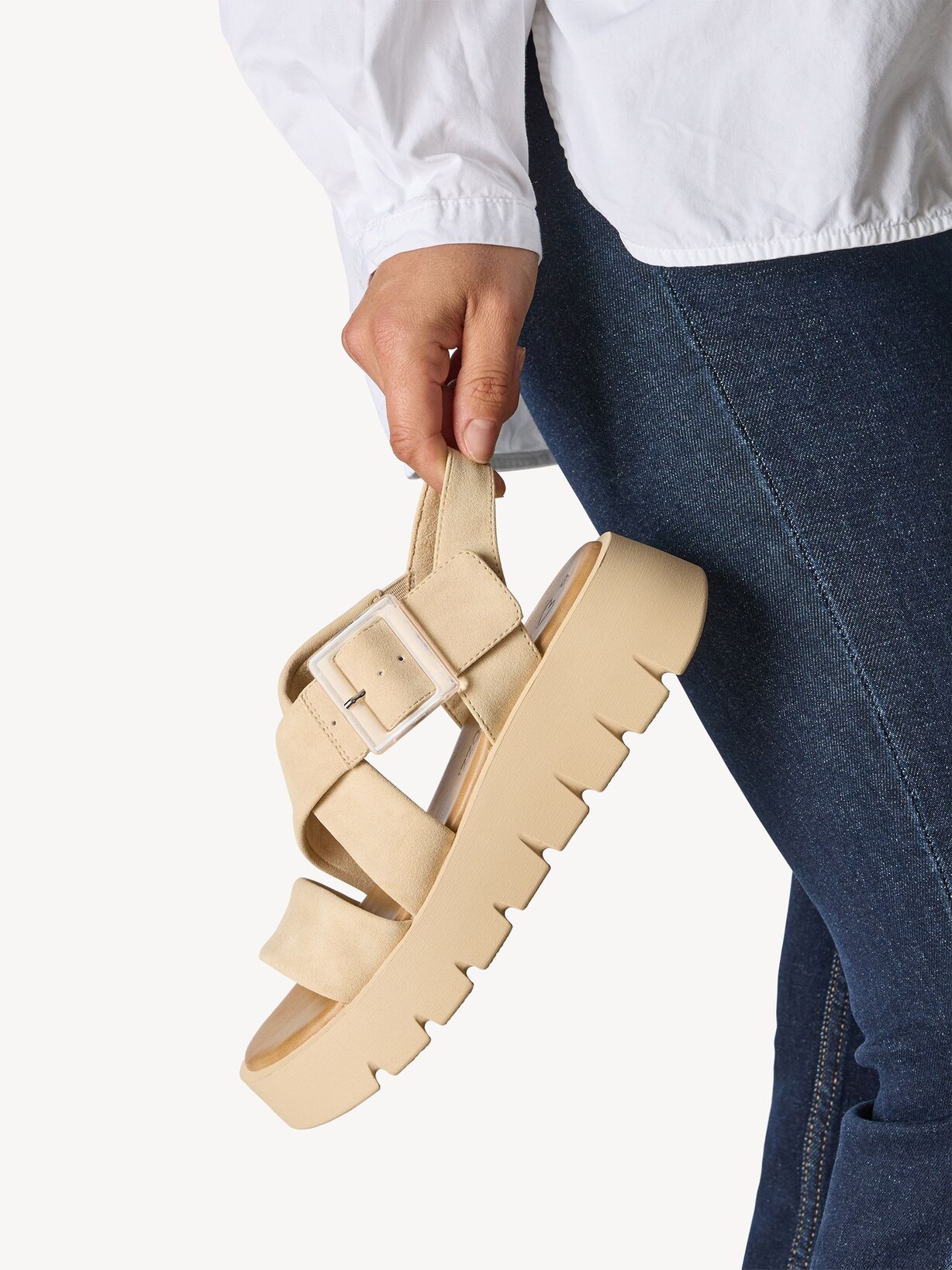 Marco Tozzi, Sandal - beige TAUPE, billede 2 af 7