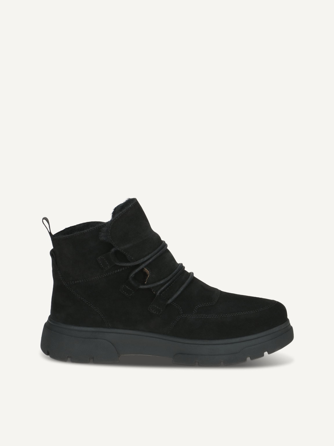 Caprice, Bootie - black warm lining BLACK SUEDE, image 3 of 5