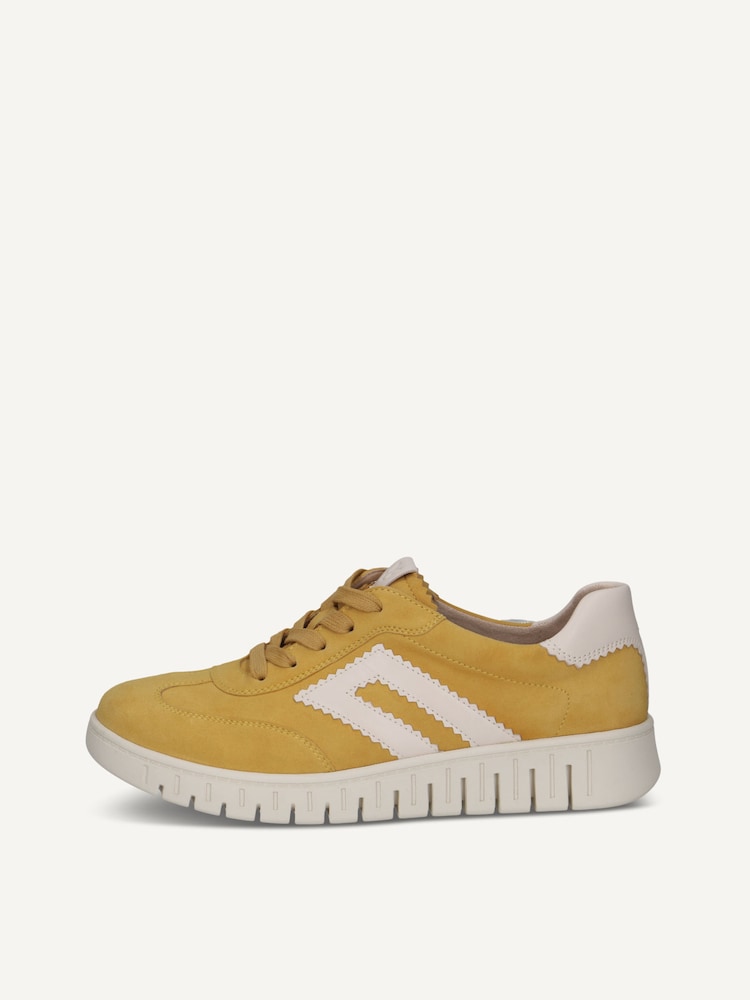 Caprice, Leather Sneaker - yellow YELLOW COMB, image 3 of 6