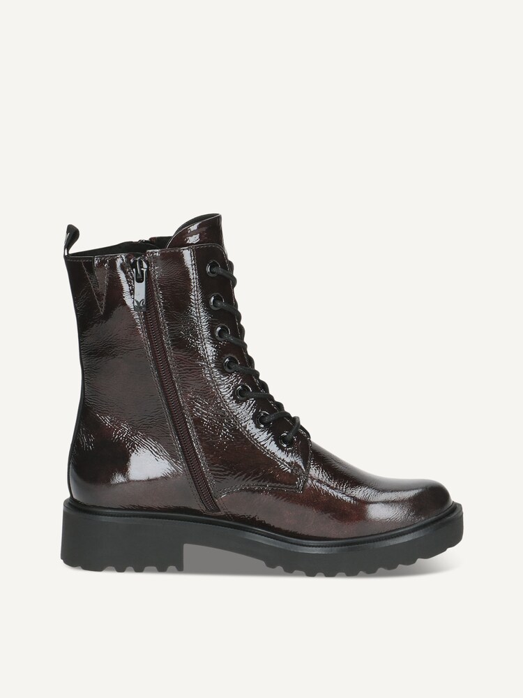 Caprice, Leather Bootie - red BORD. NAPLAK, image 3 of 5