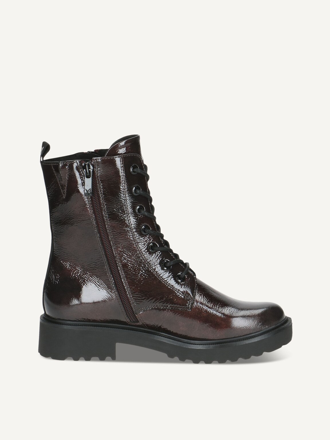 Caprice, Leather Bootie - red BORD. NAPLAK, image 3 of 5