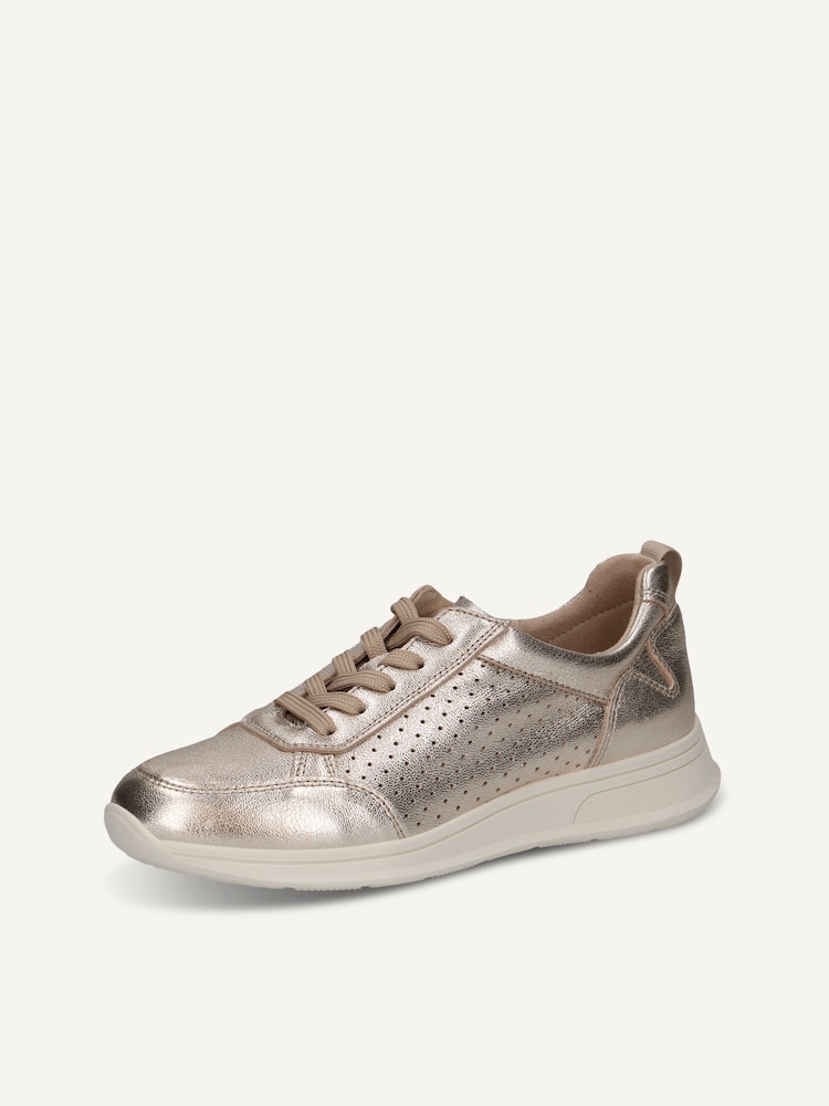 Caprice, Basket en cuir - métallique PLATIN METAL., image 3 sur 6