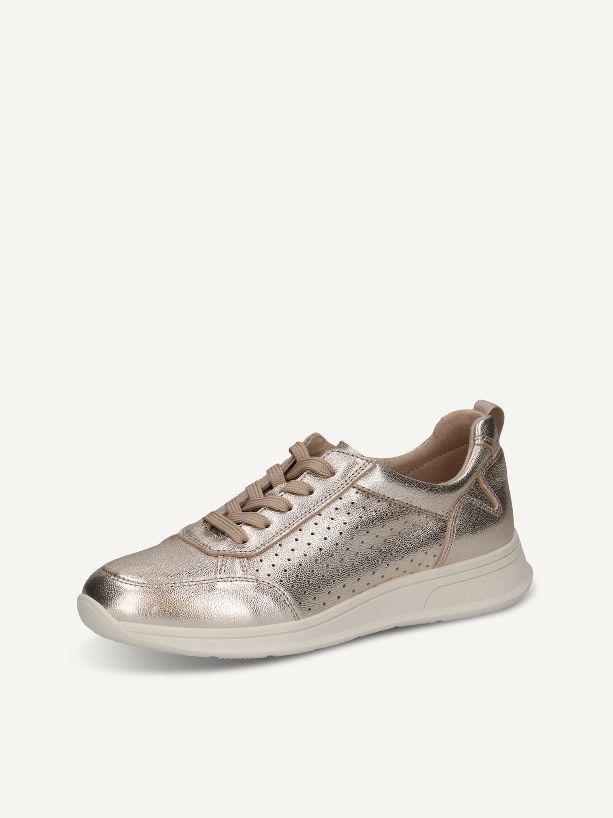 Caprice, Basket en cuir - métallique PLATIN METAL., image 3 sur 6