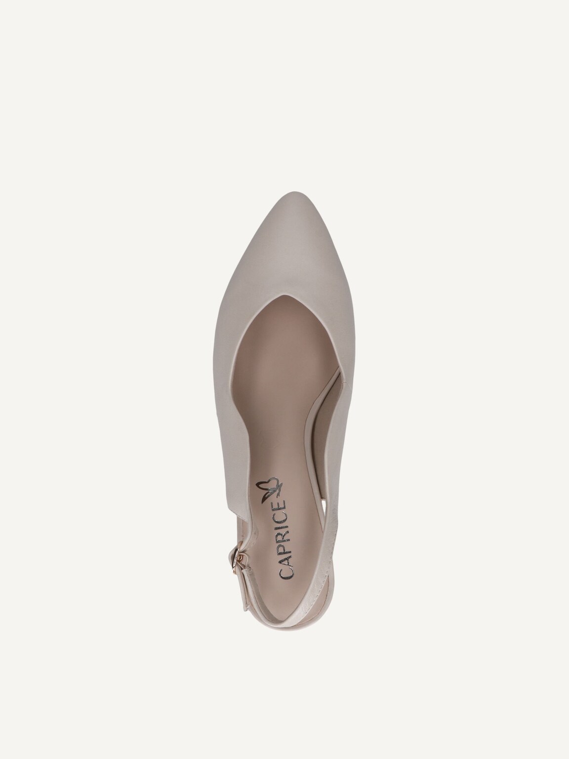 Caprice, Leather sling pumps - beige CREAM PERLATO, image 5 of 5