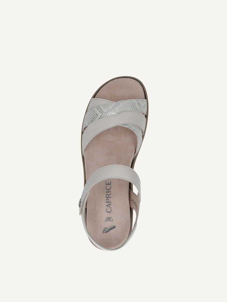 Caprice, Sandale en cuir - blanc OFFWHITE COMB, image 5 sur 6