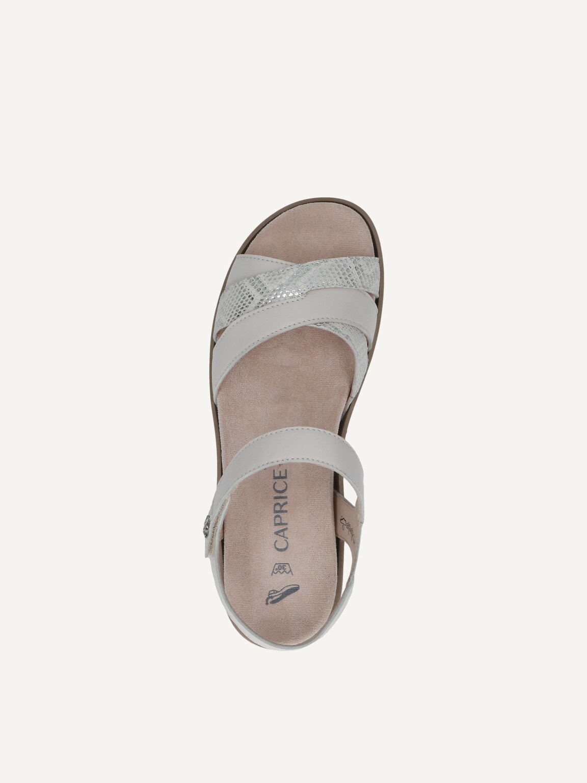 Caprice, Leather Sandal - white OFFWHITE COMB, image 6 of 6