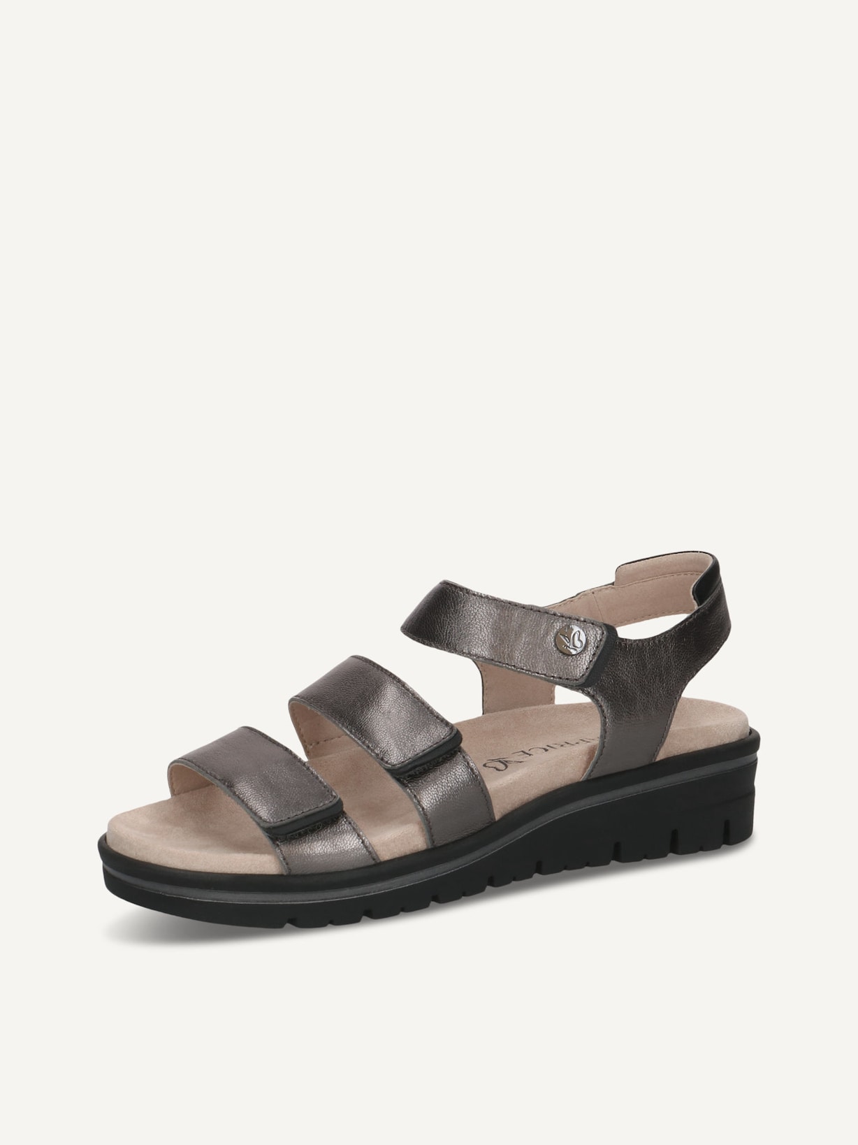 Caprice, Sandale en cuir - gris DK GREY METAL., image 2 sur 5