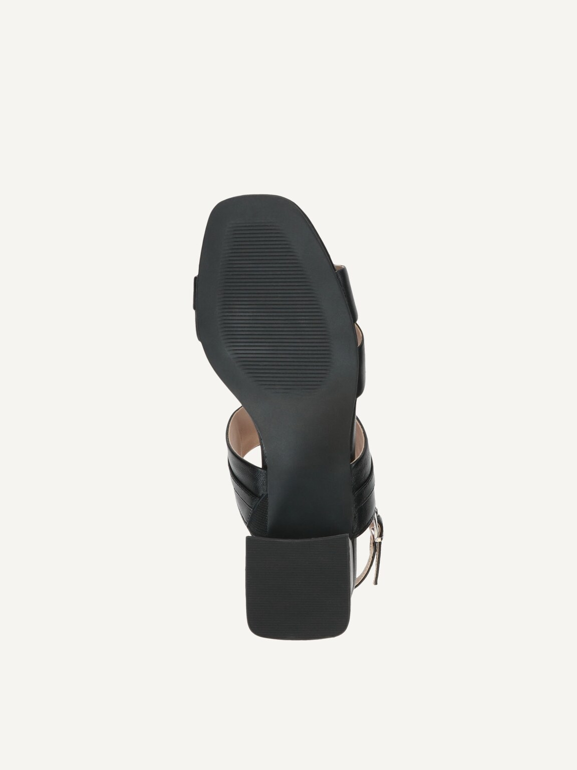 Caprice, Leather Heeled sandal - black BLACK NAPPA, image 4 of 5
