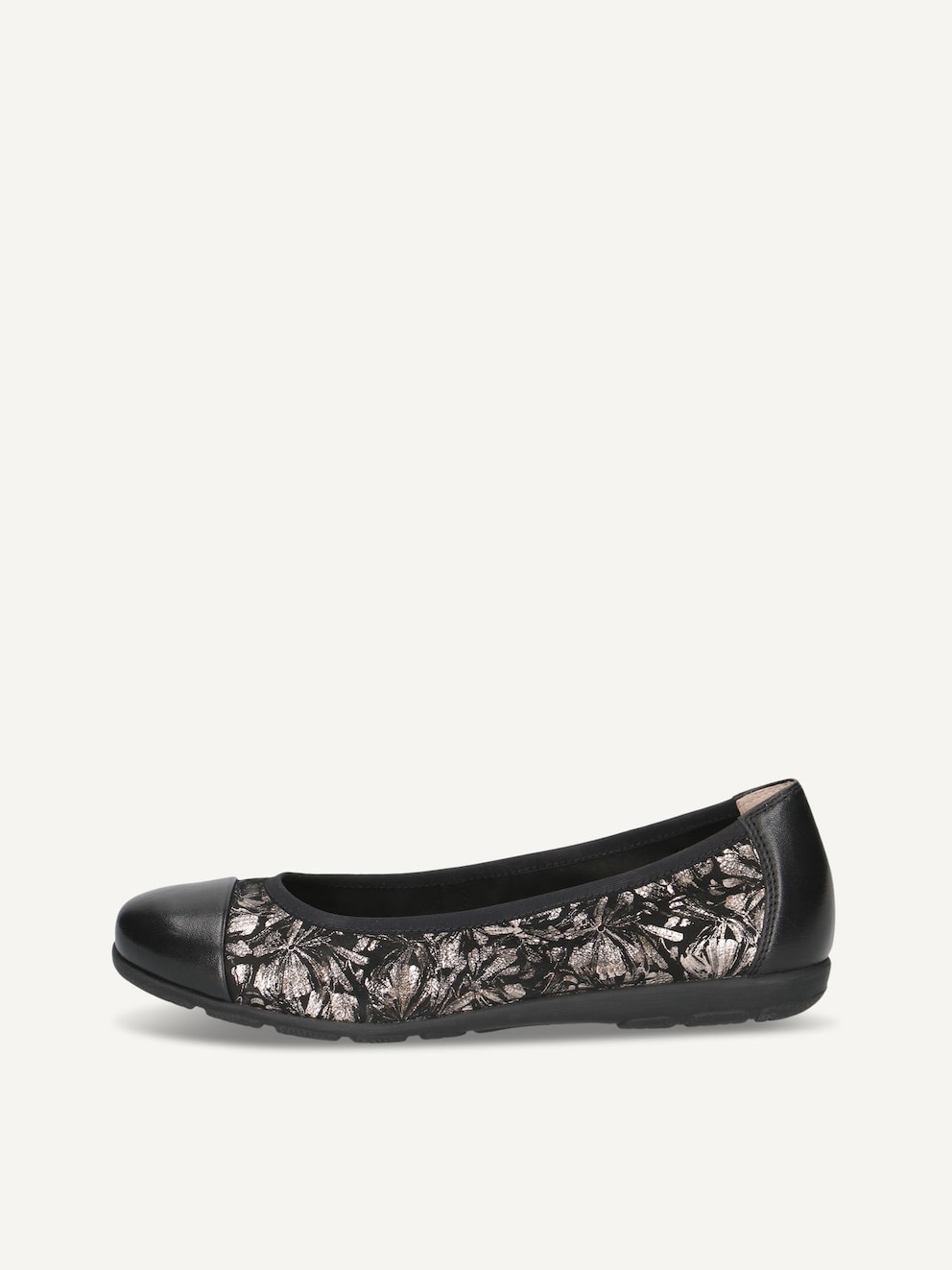 Caprice, Ballerine en cuir - noir BLACK/GUNMETAL, image 1 sur 5