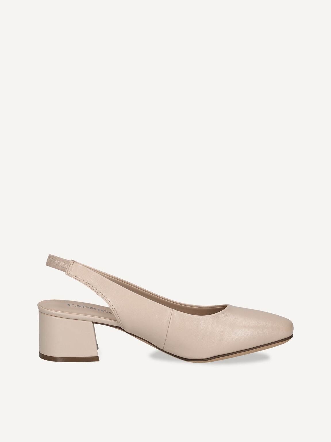 Caprice, Leather sling pumps - beige BEIGE PERLATO, image 3 of 5