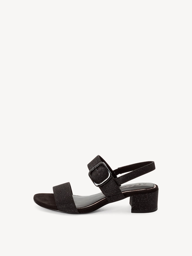 Marco Tozzi, Sandalette - sort BLACK METALLIC, billede 4 af 12