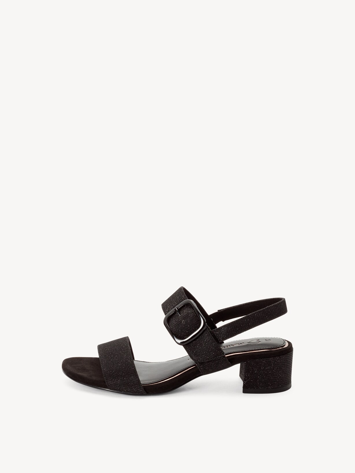 Marco Tozzi, Sandalette - sort BLACK METALLIC, billede 4 af 12