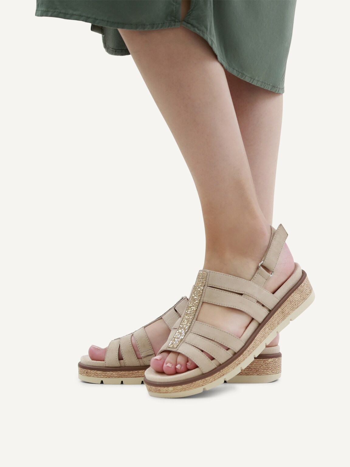 Caprice, Sandal - beige SAND SUEDE, image 2 of 6