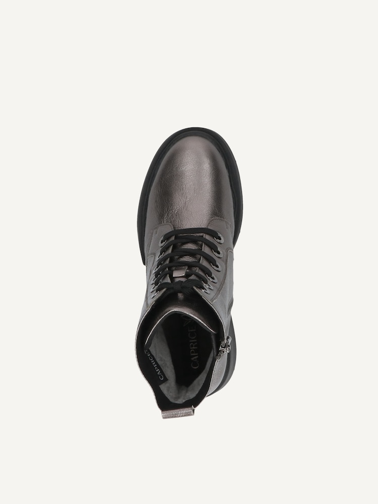 Caprice, Leather Bootie - metallic STONE METALLIC, image 5 of 5