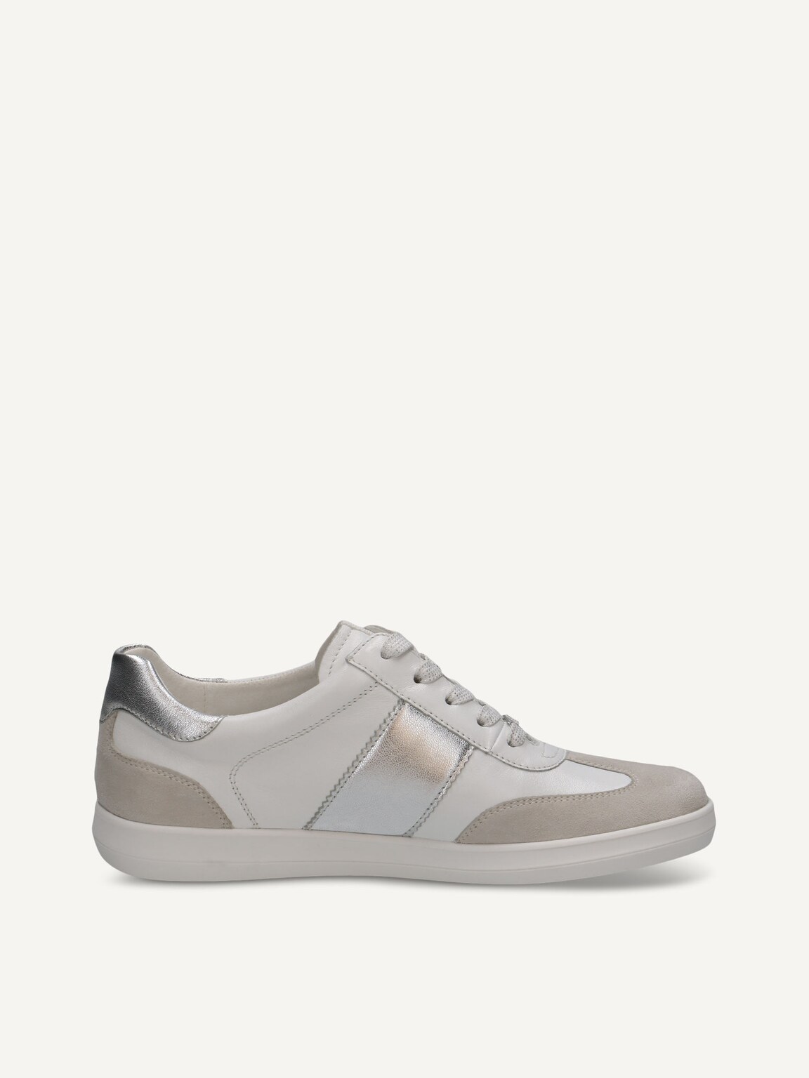 Caprice, Leather Sneaker - white WHITE/SILVER, image 4 of 6