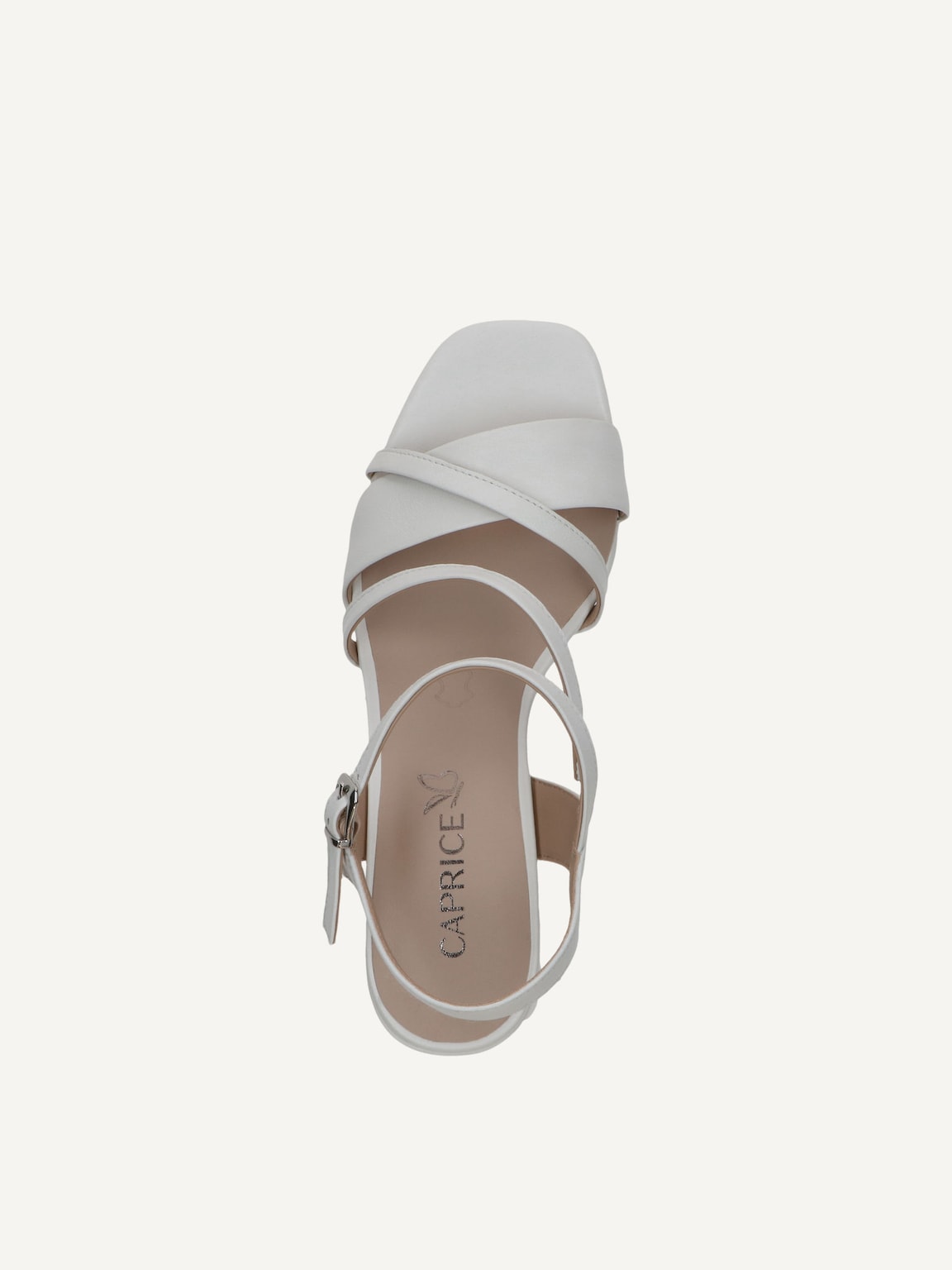 Caprice, Leather Heeled sandal - white WHITE NAPPA, image 5 of 5