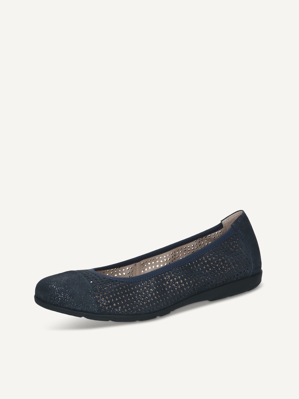 Caprice, Ballerine en cuir - bleu OCEAN SPARKLE, image 2 sur 5