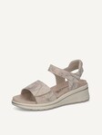 Not selected, Caprice, Leather Heeled sandal - white OFFWHITE MULTI