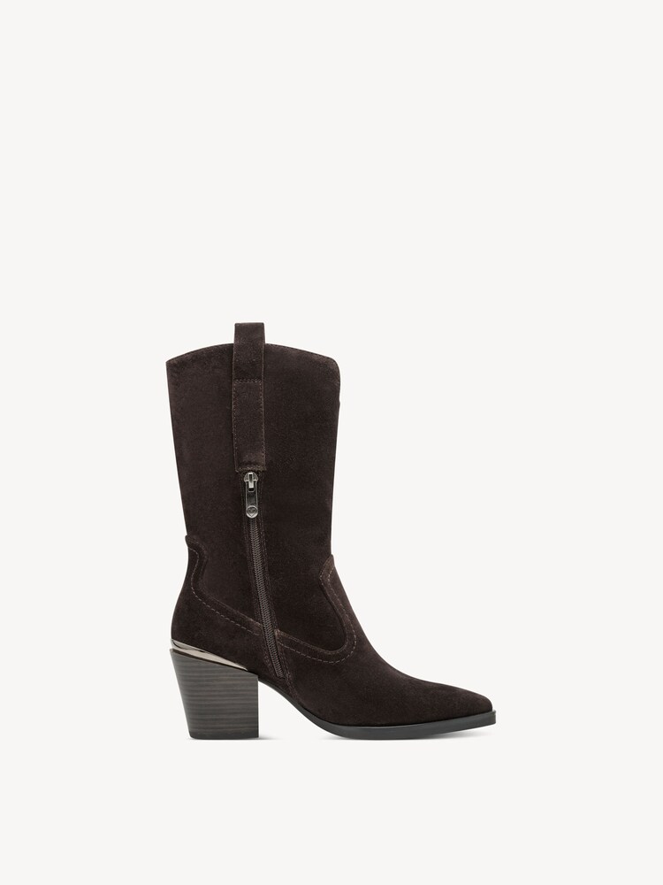 Marco Tozzi, Leather Bootie - brown, MOCCA, Image 6 of 6
