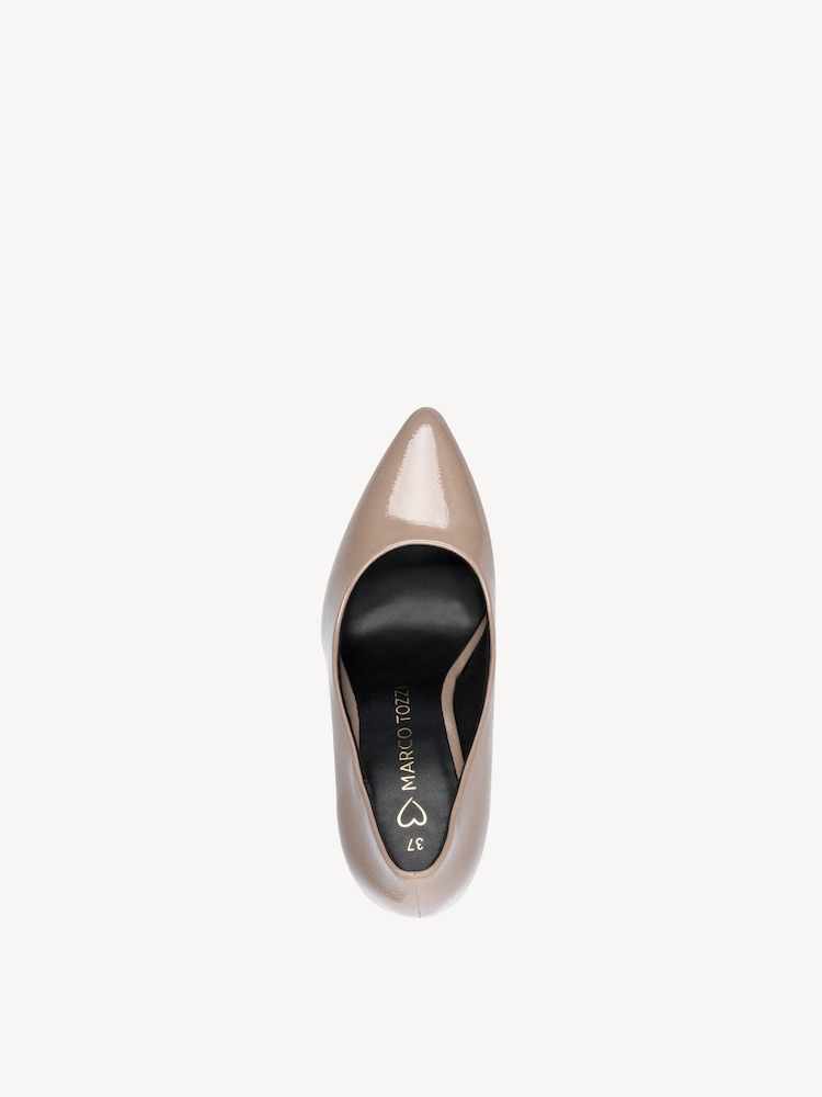 Marco Tozzi, Decolleté - beige TAUPE PATENT, immagine 3 di 6