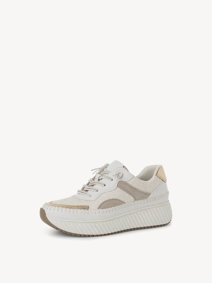 Marco Tozzi, Sneaker - gold WHITE/GOLD
