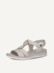 Not selected, Caprice, Leather Heeled sandal - white PEARL NAPPA