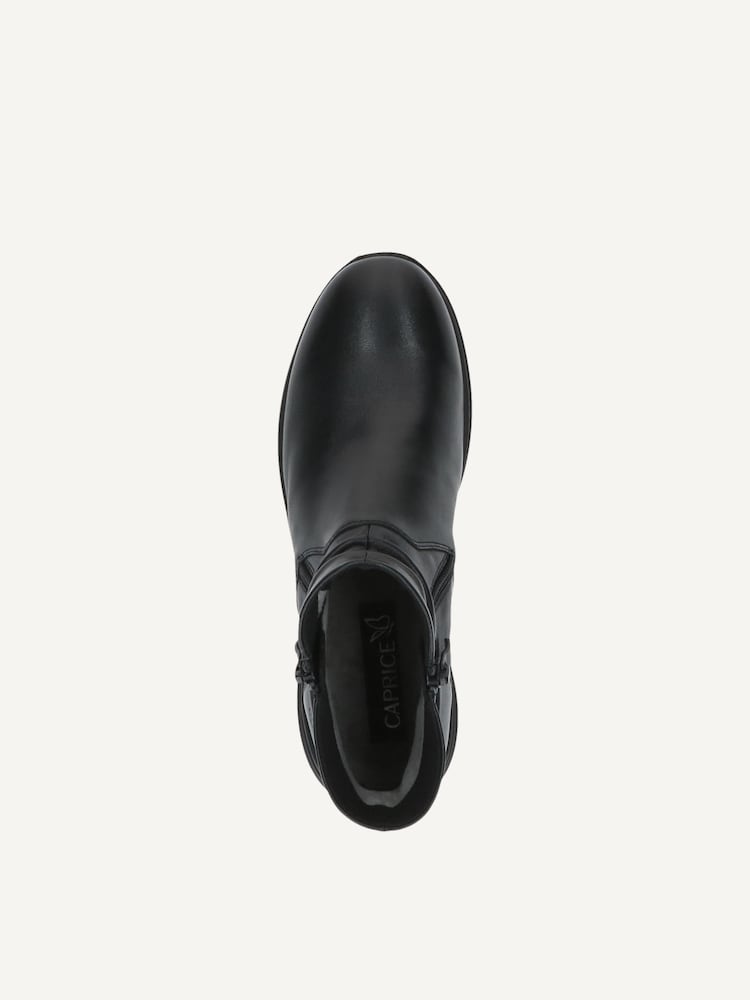 Caprice, Bottine en cuir - noir BLACK NAPPA, image 4 sur 5