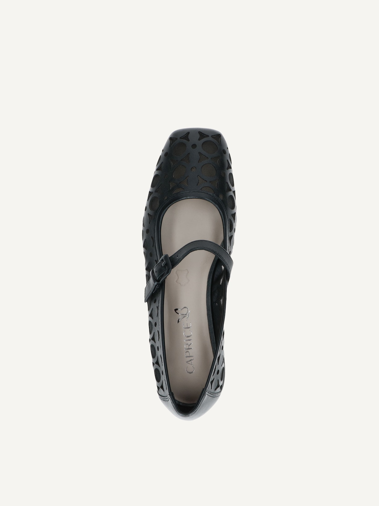 Caprice, Ballerine en cuir - noir BLACK COMB, image 4 sur 5