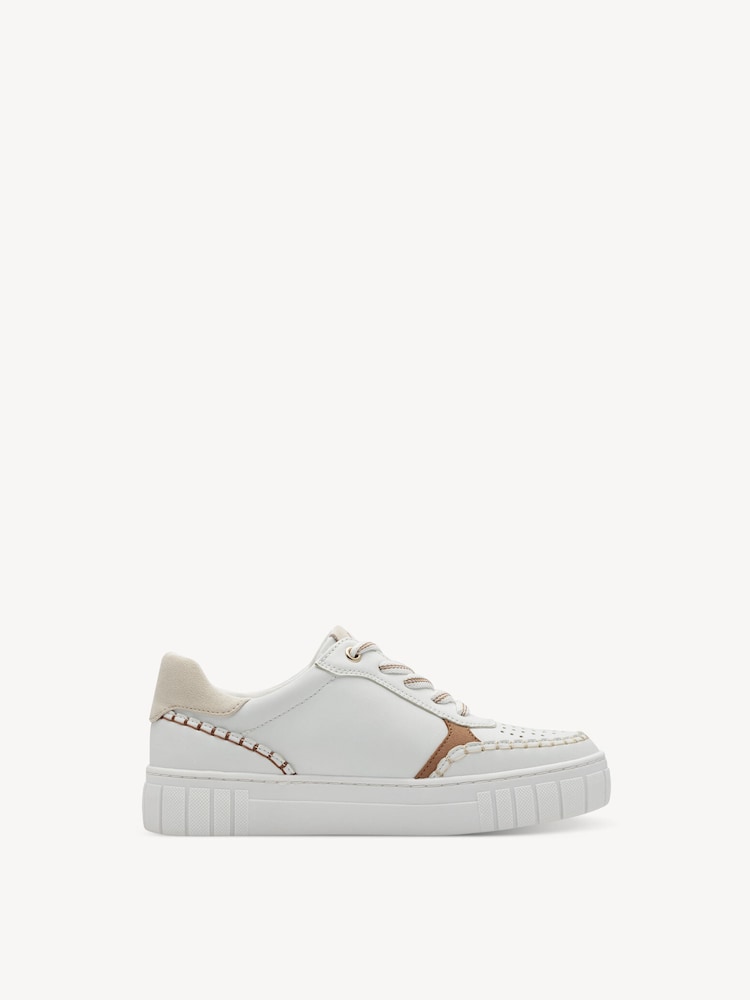 Marco Tozzi, Sneaker - bianco WHITE/DUNE, immagine 6 di 6
